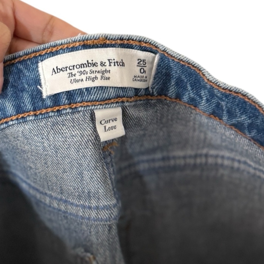 ABERCROMBIE & FITCH The 90’s Straight Ultra High Rise Jeans - Picture 7 of 8
